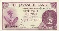India Neerlandesa 1/2 Gulden - Roepiah  - 1948 - P.97 - UNC