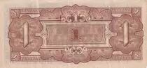 India Neerlandesa 1 Gulden - Japanese occupation - 1942 - Serial SI