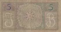 India Neerlandesa 5 Gulden - Javanese danceurs - 1939 - P.78c