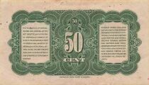 India Neerlandesa 50 Cent - Wilhelmina - 02-03-1943 - P.110