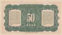 India Neerlandesa 50 cent Nederlandsch-Indi&euml; - 1943 - Queen Wilhelmina - Serial FA