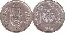 India portoghese 1 Rupia Arms