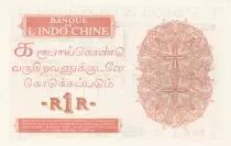 Indie francesi 1 Rupee - Specimen - 1945 - UNC. - P.4ds