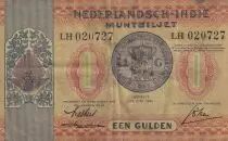 Indie olandesi 1 Gulden Coin - Temple Borubudur - 1940
