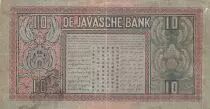 Indie olandesi 10 Gulden - Javanase dancers - 1938