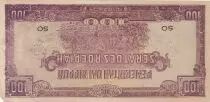 Indie olandesi 100 Roepiah - Huts under trees - ND (1944-1945)