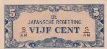 Indie olandesi 5 Cents - Blue - Serial S.AM - 1942
