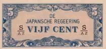 Indie olandesi 5 Cents - Blue - Serial S.AZ - 1942