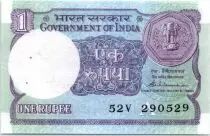 Indien 1 Rupee - Petroleum Platform - 1989