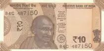 Indien 10 Rupees - Gandhi - 2022