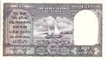 Indien 10 Rupees, Lion capital of Ashoka -  Dhow - 19(62-67) - P.39 c