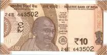 Indien 10 Rupees, Mahatma Gandhi - 2017 (2018)