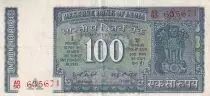 Indien 100 Rupees - Ashoka column - Dam - ND (1977-1982) - Serial 2AK - P.84 a
