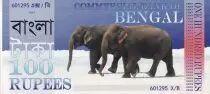 Indien 100 Rupees - Commercial Bank of Bengal - Elephants - Tiger - 2014