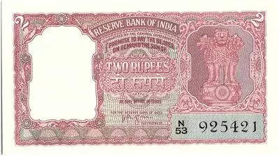 Indien 2 Rupees, Ashoka Column - Tiger - 1957-62  - P.29 b