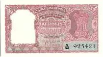 Indien 2 Rupees, Ashoka Column - Tiger - 1957-62  - P.29 b