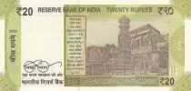 Indien 20 Rupees - Gandhi - 2023 - Serial 81T - Letter A