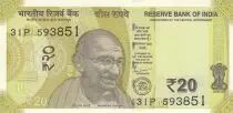 Indien 20 Rupees - Mahatma Gandhi - 2022 - Serial 31P