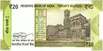 Indien 20 Rupees, Mahatma Gandhi - 2019 - UNC