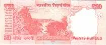 Indien 20 Rupees, Mahatma Gandhi - Beach - 2015