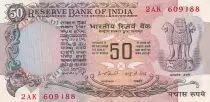 Indien 50 Rupees - Ashoka column - Parliament - 1978 - Serial 2AK - P.84 a