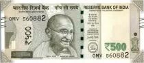 Indien 500 Rupees, Mahatma Gandhi - 2016 Letter L