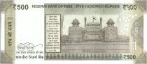 Indien 500 Rupees, Mahatma Gandhi - 2016 Letter L