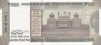 Indien 500 Rupees, Mahatma Gandhi - 2017 Serial 2TD - low number 000006