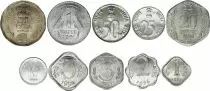 Indien SET.1 Set of 10 coins 0.01 to 2 Rupees