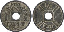 Indo-Chine Fr. 1/4 Cent Etat Français 1942-1943 - TB