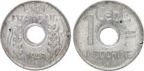 Indo-Chine Fr. 1 Centime - Etat Francais - 1943 - TTB