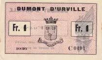 Indo-Chine Fr. 1 Franc - Dumont D\'Urville - 1936 - C0401 - Kol.208a