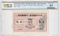 Indo-Chine Fr. 1 Franc - Dumont D\'Urville - 1936 - PCGS 63 Choice UNC - Kol.208a