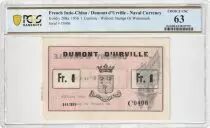 Indo-Chine Fr. 1 Franc - Dumont D\'Urville - 1936 - PCGS 63 Choice UNC - Kol.208a