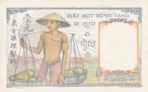 Indo-Chine Fr. 1 Piastre - 1950 - Banque de l\'Indochine - Série W.10475