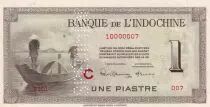 Indo-Chine Fr. 1 Piastre - ABNC - 1945 - Sp&eacute;cimen - Lettre C - Kol.180s