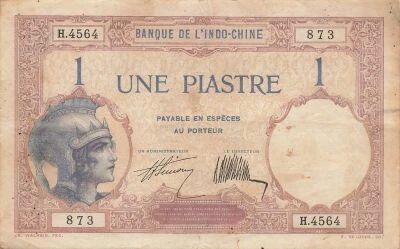 Indo-Chine Fr. 1 Piastre - ND (1927-1931) - P.48b