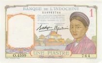Indo-Chine Fr. 1 Piastre - ND (1936) - P.54b
