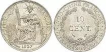 Indo-Chine Fr. 10 Centimes 1937 - SPL