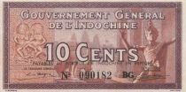 Indo-Chine Fr. 10 Cents - ND (1939) - P.85c