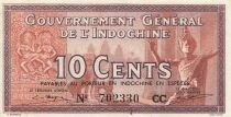 Indo-Chine Fr. 10 Cents - ND (1939) - P.85d