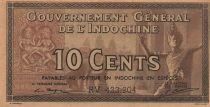 Indo-Chine Fr. 10 Cents - ND (1939) - P.85e