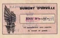Indo-Chine Fr. 10 Francs - Dumont D\'Urville - 1936 - F0579 - Kol.211