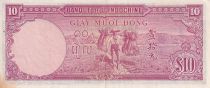 Indo-Chine Fr. 10 Piastres - Angkor - Agriculteur - 1947 - SUP+ - P.80