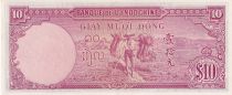 Indo-Chine Fr. 10 Piastres - Angkor - ND (1947) - Lettre T - P.80