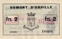 Indo-Chine Fr. 2 Francs - Dumont D\'Urville - 1936 - D0999 - Kol.209b