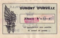 Indo-Chine Fr. 2 Francs - Dumont D\'Urville - 1936 - D1000 - Kol.209b