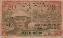 Indo-Chine Fr. 20 Cents - ND (1939) - P.86a