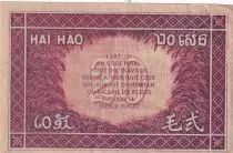 Indo-Chine Fr. 20 Cents ND (1942) - S&eacute;rie PE 246.795