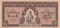 Indo-Chine Fr. 20 Piastres - Forteresse - Statue - ND (1942-1945) -  P.71